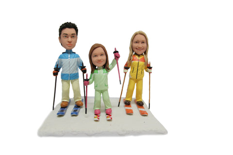 Family Skiing 3 Girl - Miniyou  