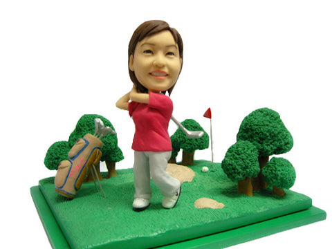 Golfer Teeing Off - Miniyou  