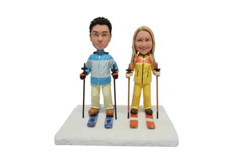 Skiing Couple - Miniyou  